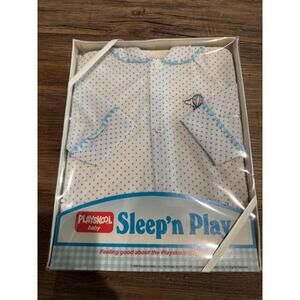 Vintage 80s Playskool Baby Sleep ‘n Play Hot Air Balloon Pajamas Sz LG 18-24lbs